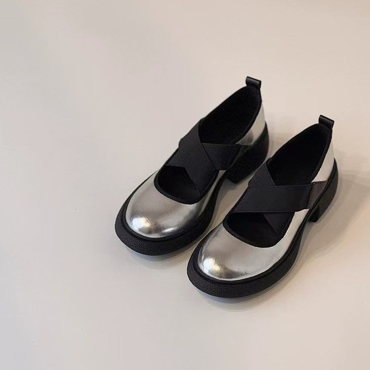 Damen Mary‑Jane Slipper mit elastischen Kreuzriemen und profiliertem Plateausohle-Design Nord Taschen
