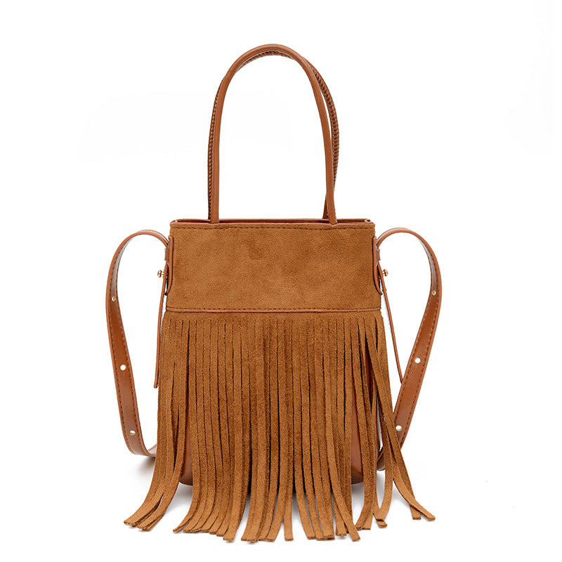 Damen Beuteltasche mit Fransen Nord Taschen