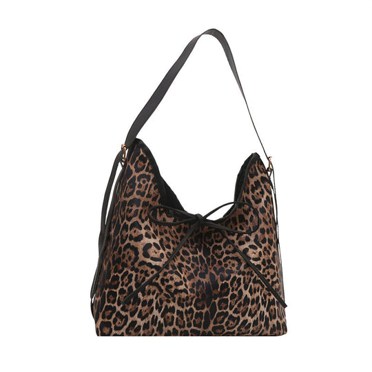Damen Umhängetasche mit raffiniertem Leopardenmuster und hochwertigen Kunstlederdetails Nord Taschen