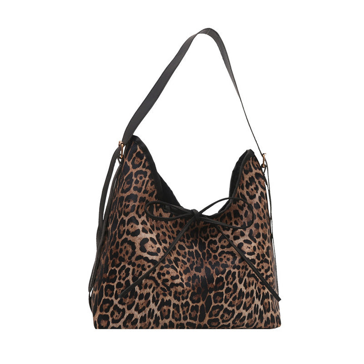 Damen Umhängetasche mit raffiniertem Leopardenmuster und hochwertigen Kunstlederdetails Nord Taschen
