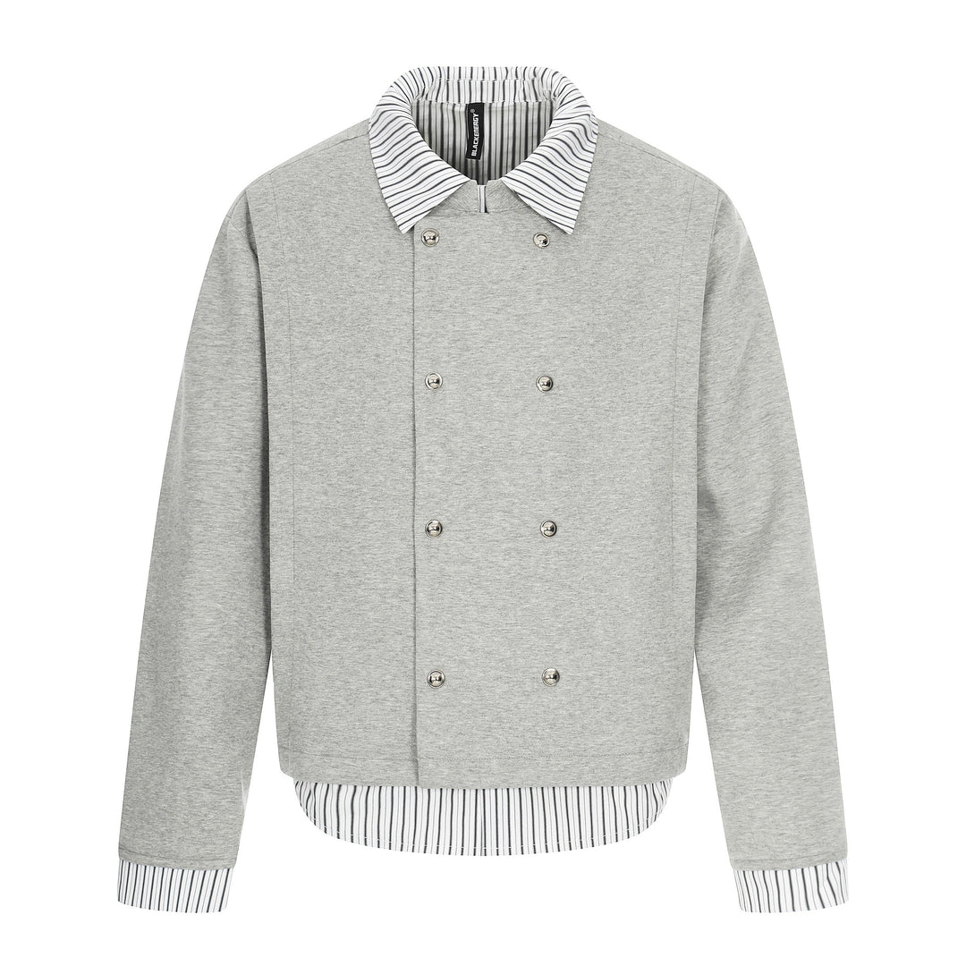 Herren Kurzblouson mit doppelreihiger Knopfleiste und Hemdkragen‑Optik Nord Taschen
