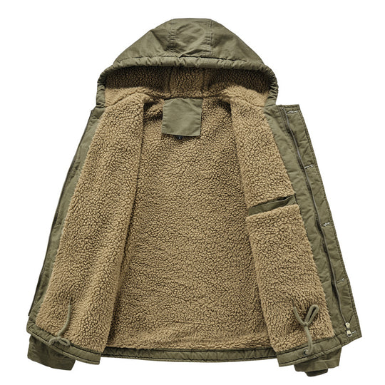 Herren gemütliche Winterjacke Nord Taschen