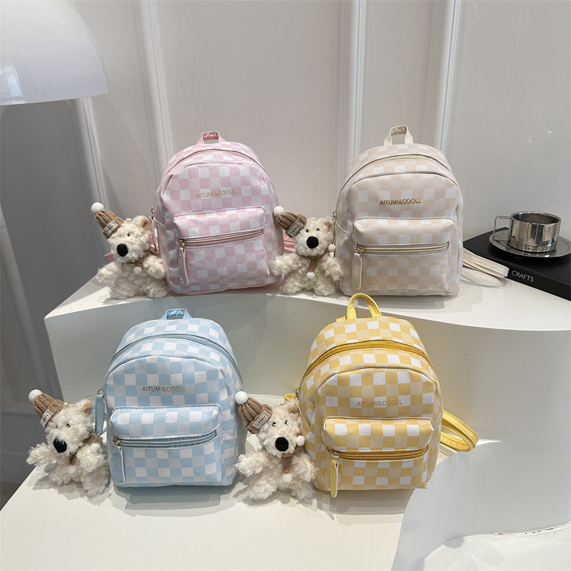 Damen Rucksack mit verspieltem Karomuster Nord Taschen
