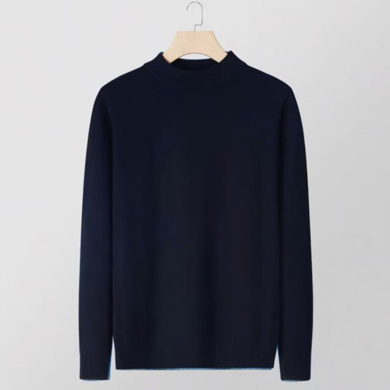 Damen Feinstrick-Stehkragenpullover aus Baumwollmix mit gerippten Bündchen Nord Taschen