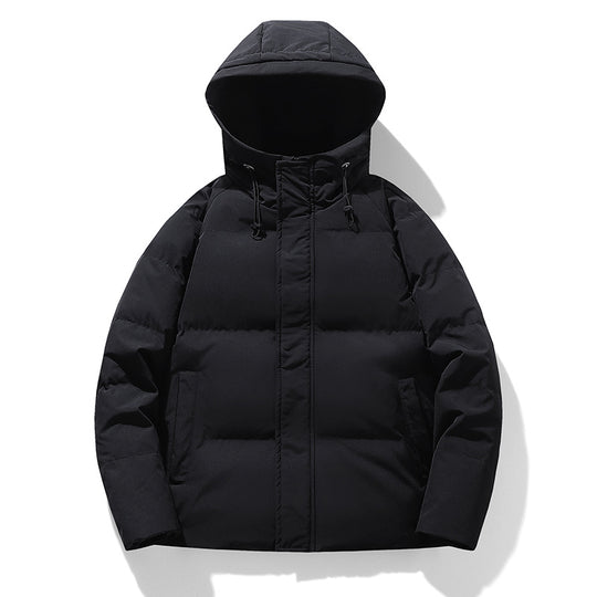 Herren Wattierte Kapuzen-Übergangsjacke mit Thermofüllung und hohem Stehkragen Nord Taschen