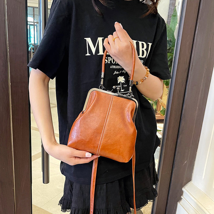 Damen elegante Umhängetasche mit klassischem Verschluss Nord Taschen