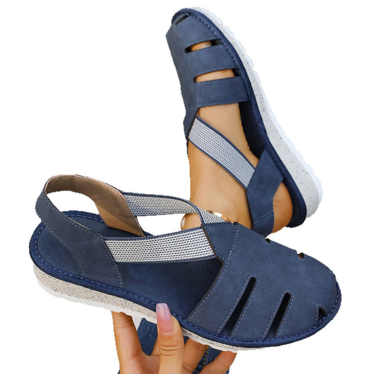 Damen Atmungsaktive Freizeitsandalen mit elastischen Riemen und ergonomischem Fußbett Nord Taschen