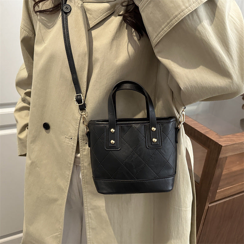 Damen elegante Mini-Bucket-Tasche mit abnehmbarem Schulterriemen Nord Taschen