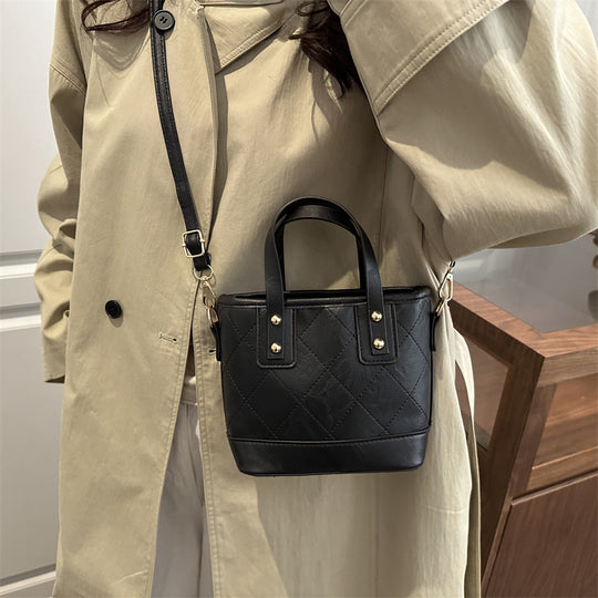 Damen elegante Mini-Bucket-Tasche mit abnehmbarem Schulterriemen Nord Taschen