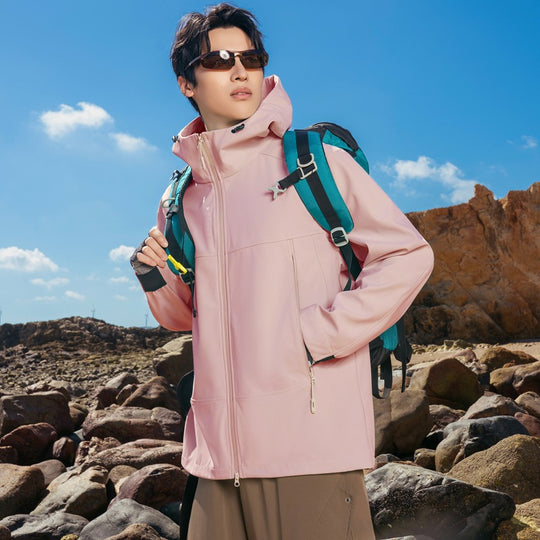 Herren Softshell-Outdoorjacke mit Kapuze, winddicht und wasserabweisend Nord Taschen