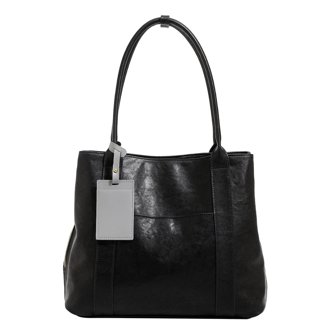 Damen Shopper-Tasche aus hochwertigem Kunstleder mit praktischem Innenlayout Nord Taschen