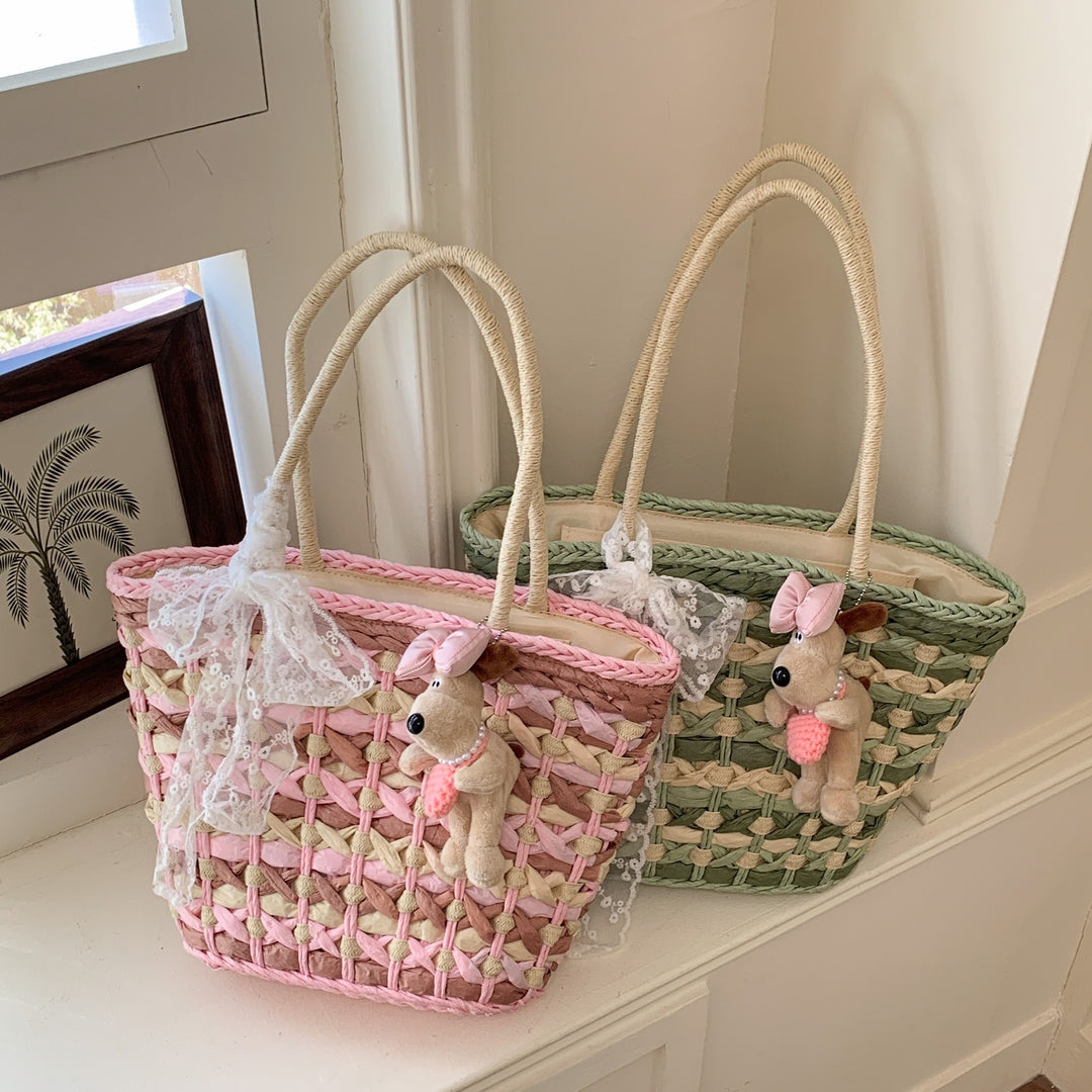 Damen Strandtasche mit liebevollen Details und farbenfrohem Design Nord Taschen