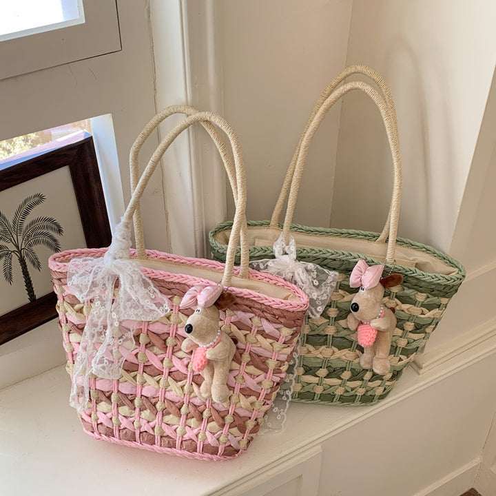 Damen Strandtasche mit liebevollen Details und farbenfrohem Design Nord Taschen
