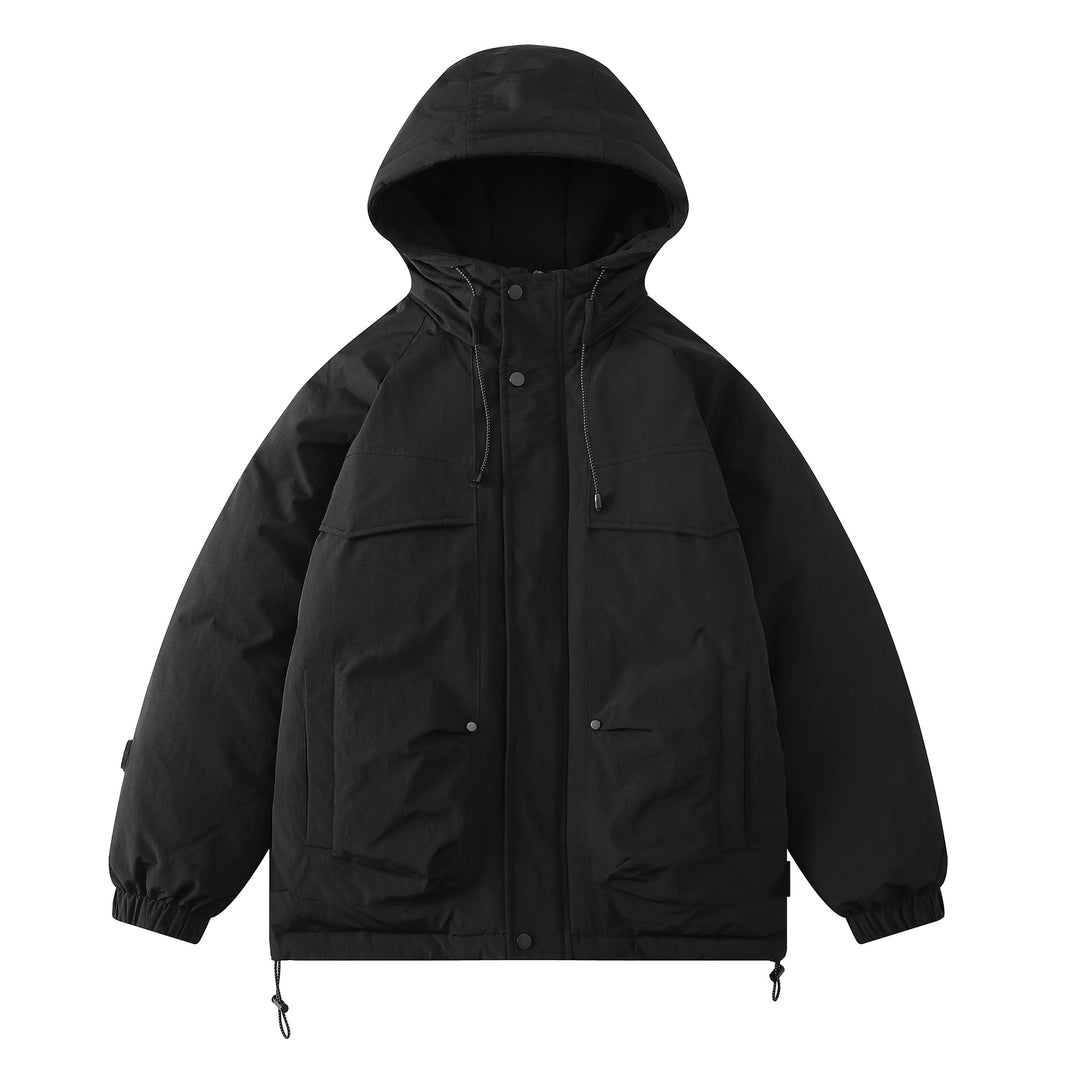 Damen Gepolsterter Parka mit Kapuze und Utility-Taschen Nord Taschen