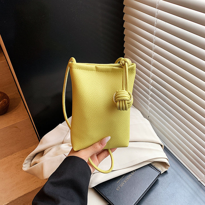 Damen minimalistische Handytasche mit Kordelzug Nord Taschen