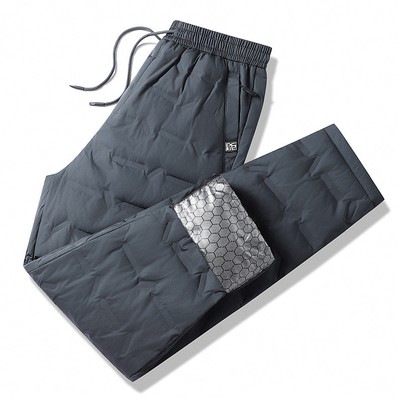 Herren Gepolsterte Thermohose mit Steppung, elastischem Bund und Reißverschlusstaschen Nord Taschen