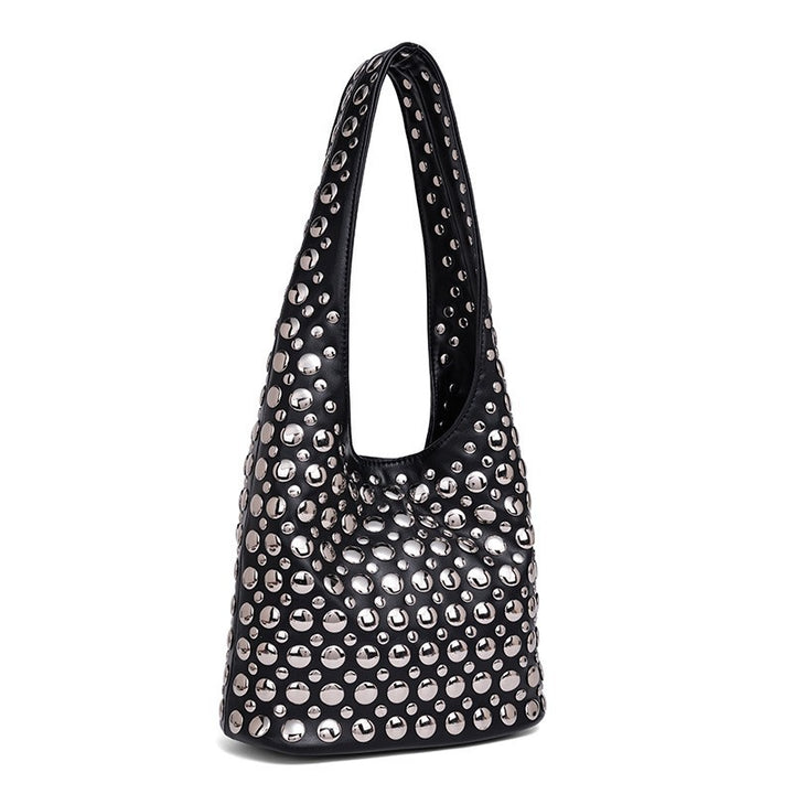 Damen lässige Schultertasche mit auffälligem Nieten-Design Nord Taschen