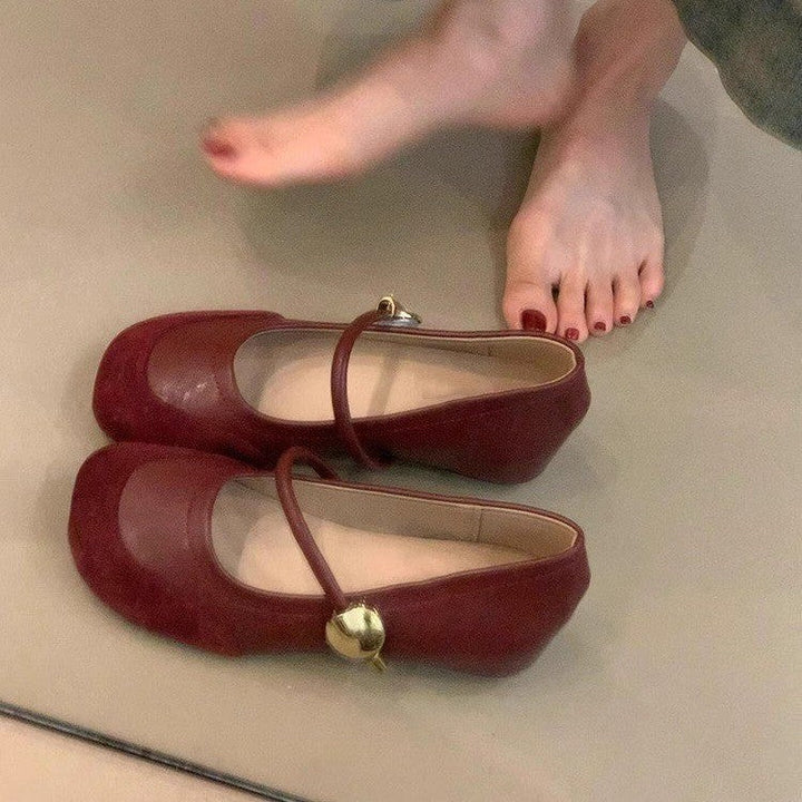 Damen elegante Mary Jane Ballerinas mit modischen Schnallen