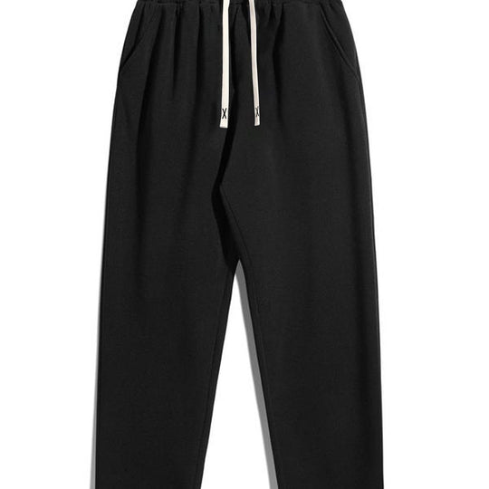 Herren Konisch zulaufende Fleece-Jogginghose mit elastischem Bund, Kordelzug & vorgeformten Knien Nord Taschen