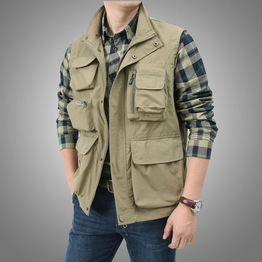Herren Vielseitige Outdoor-Weste mit praktischen Taschen Nord Taschen