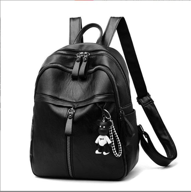 Damen eleganter Rucksack mit praktischen Fächern und verspieltem Anhänger Nord Taschen