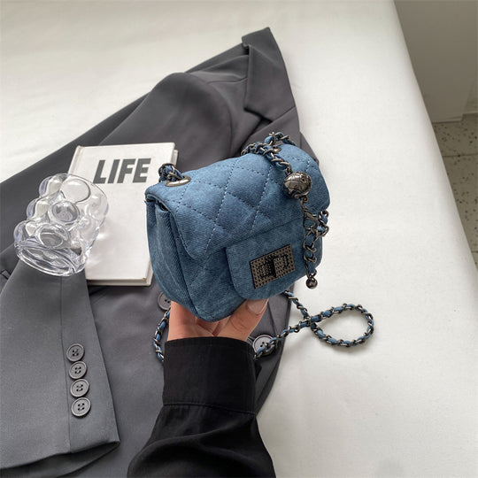 Damen Mini-Handtasche mit gepolstertem Design und elegantem Kettenriemen Nord Taschen