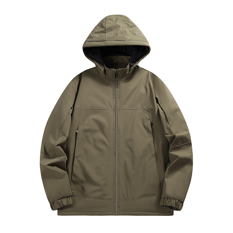 Herren Wasserabweisende Softshelljacke mit Kapuze, winddicht und atmungsaktiv Nord Taschen