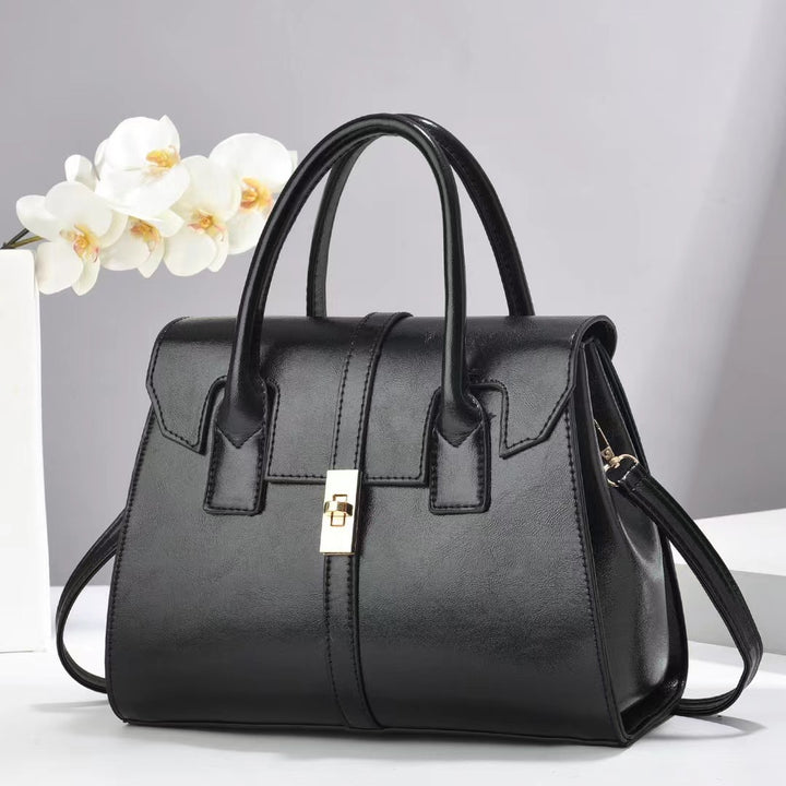 Damen strukturierte Handtasche mit abnehmbarem Schulterriemen Nord Taschen