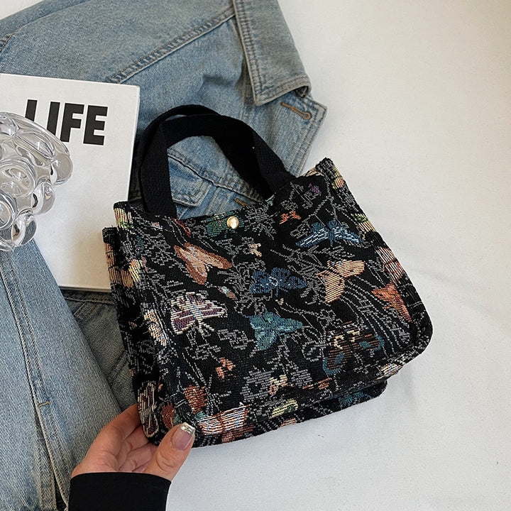 Damen Tragetasche mit floralem Motiv und robusten Griffen Nord Taschen