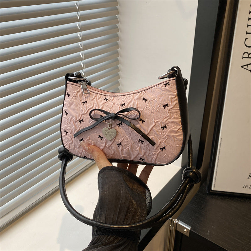 Damen Designer Umhängetasche mit romantischem Schleifendetail Nord Taschen