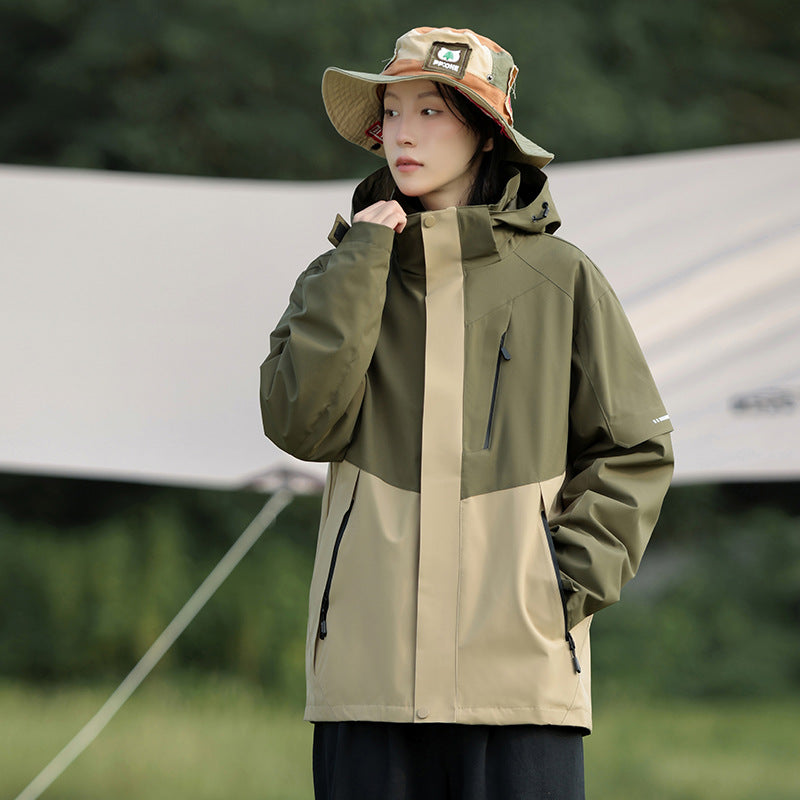 Damen Trekking-Softshell-Parka mit zweilagiger Membran, verschweißten Nähten und verstellbarer Kapuze Nord Taschen