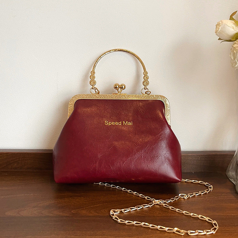 Damen Vintage-Handtasche mit elegantem Kettenriemen Nord Taschen
