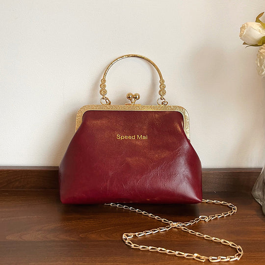 Damen Vintage-Handtasche mit elegantem Kettenriemen Nord Taschen
