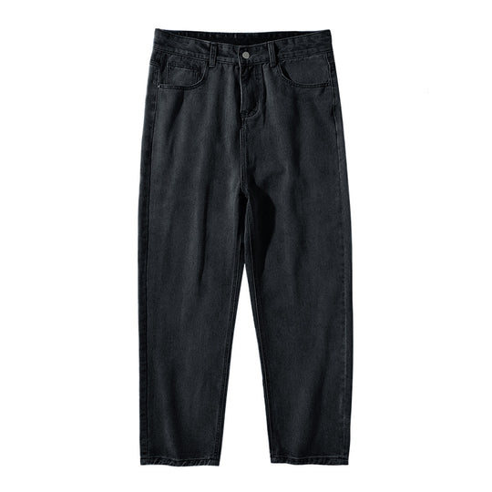 Damen Hochgeschnittene Relaxed-Fit Denim‑Hose mit leicht taillierter Schnittführung und geradem Knöchelabschluss Nord Taschen