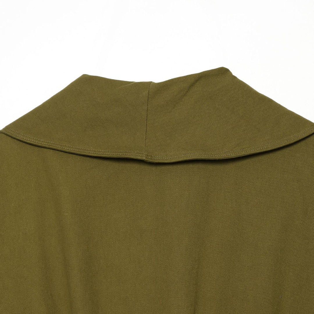 Damen Kurzjacke mit weitem Matrosenkragen, Ballonärmeln und asymmetrischer Schnallenverschluss Nord Taschen