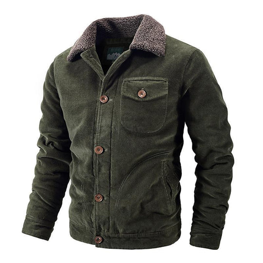 Herren Modische Cordjacke Nord Taschen