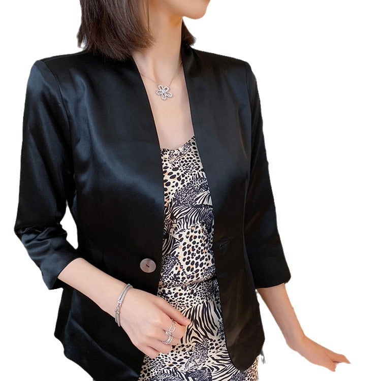 Damen Edler Blazer mit drei Viertelärmeln Nord Taschen