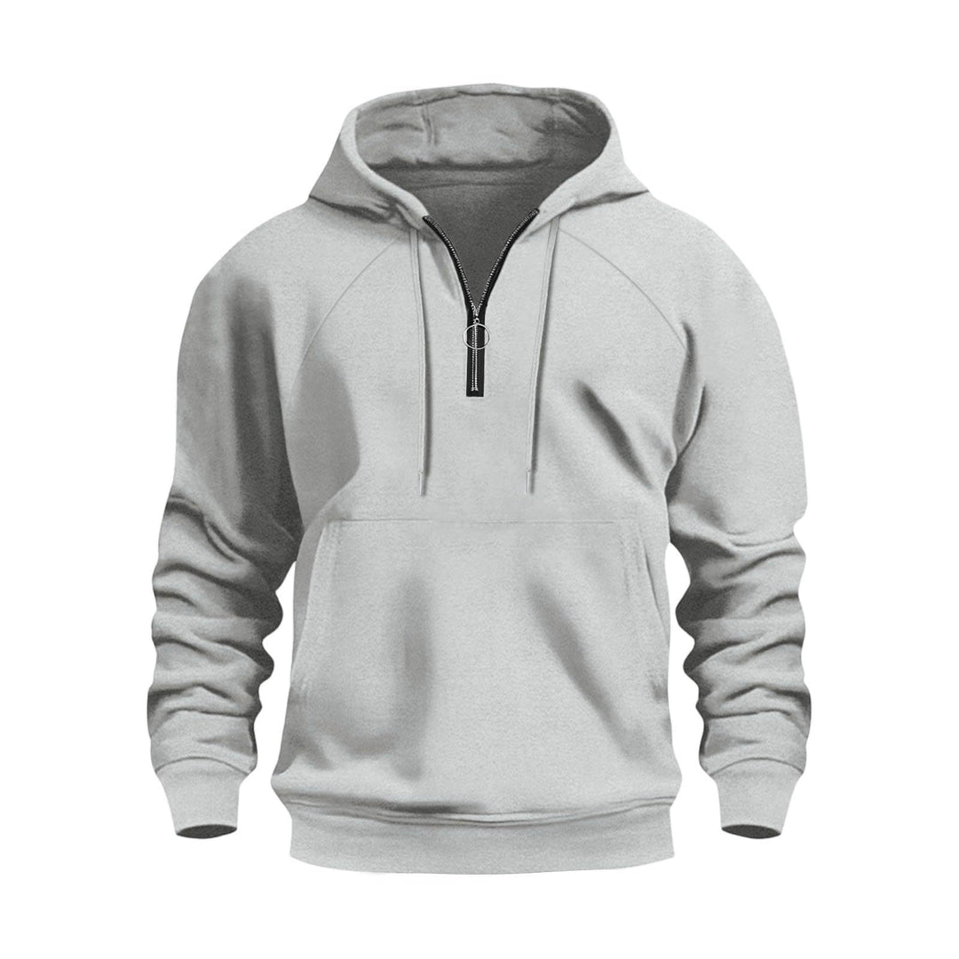 Herren funktionale Kapuzenpullover mit halbem Reißverschluss