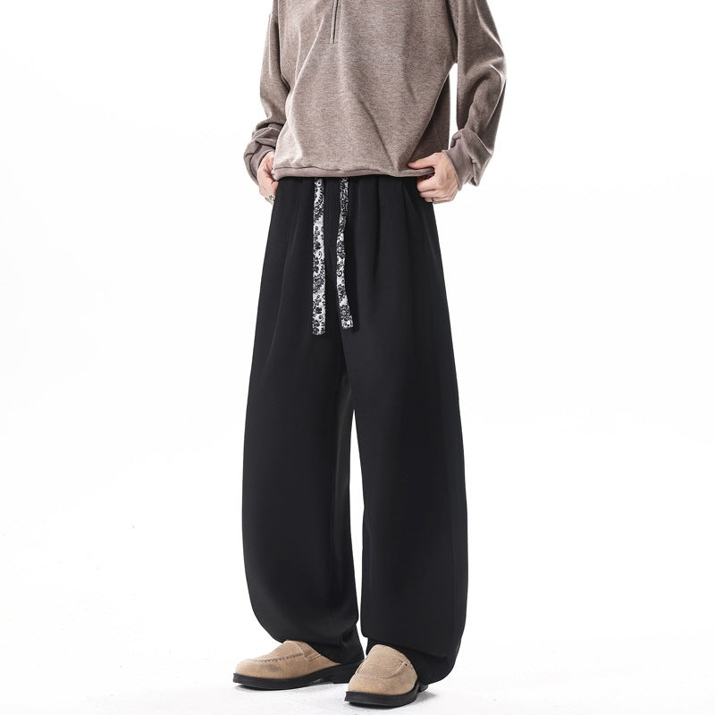 Damen Weite Lounge-Hose mit hohem Bund, Kordelzug und weitem Bein Nord Taschen
