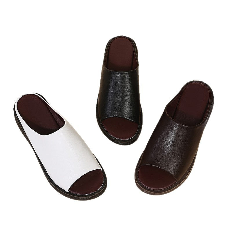 Damen moderne Wedge-Pantoletten mit anatomischem Fußbett