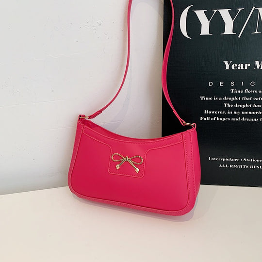 Damen elegante Umhängetasche mit dekorativem Schleifendetail Nord Taschen
