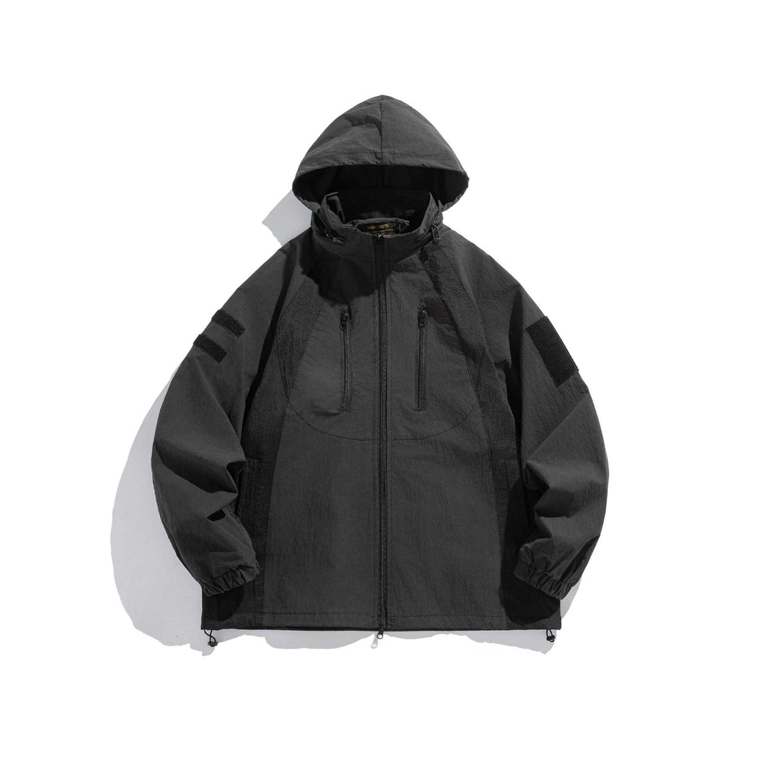 Herren Utility-Kapuzenparka mit verdeckten Reißverschlüssen und Multifunktions-Taschen Nord Taschen