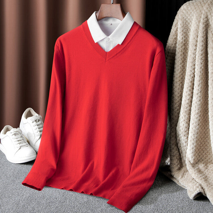Herren V-Ausschnitt Pullover