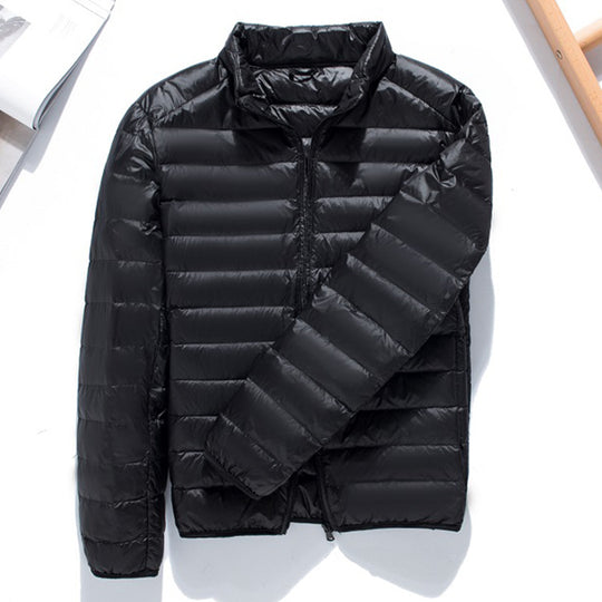 Herren Ultraleichte gesteppte Kapuzenjacke mit winddichter Mikrofaserfüllung Nord Taschen