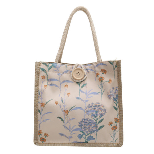 Damen Tragetasche mit floralem Dekor und robusten Materialien Nord Taschen