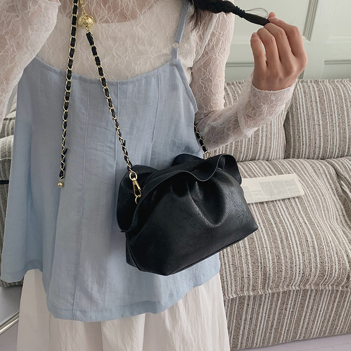 Damen elegante Clutch mit geflochtenem Kettenriemen und raffiniertem Design Nord Taschen