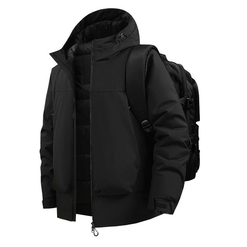 Herren Urbaner Thermo-Parka mit 2‑lagigem Einsatz und rucksackfreundlichem Schnitt Nord Taschen