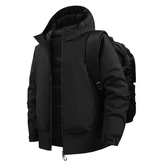 Herren Urbaner Thermo-Parka mit 2‑lagigem Einsatz und rucksackfreundlichem Schnitt Nord Taschen