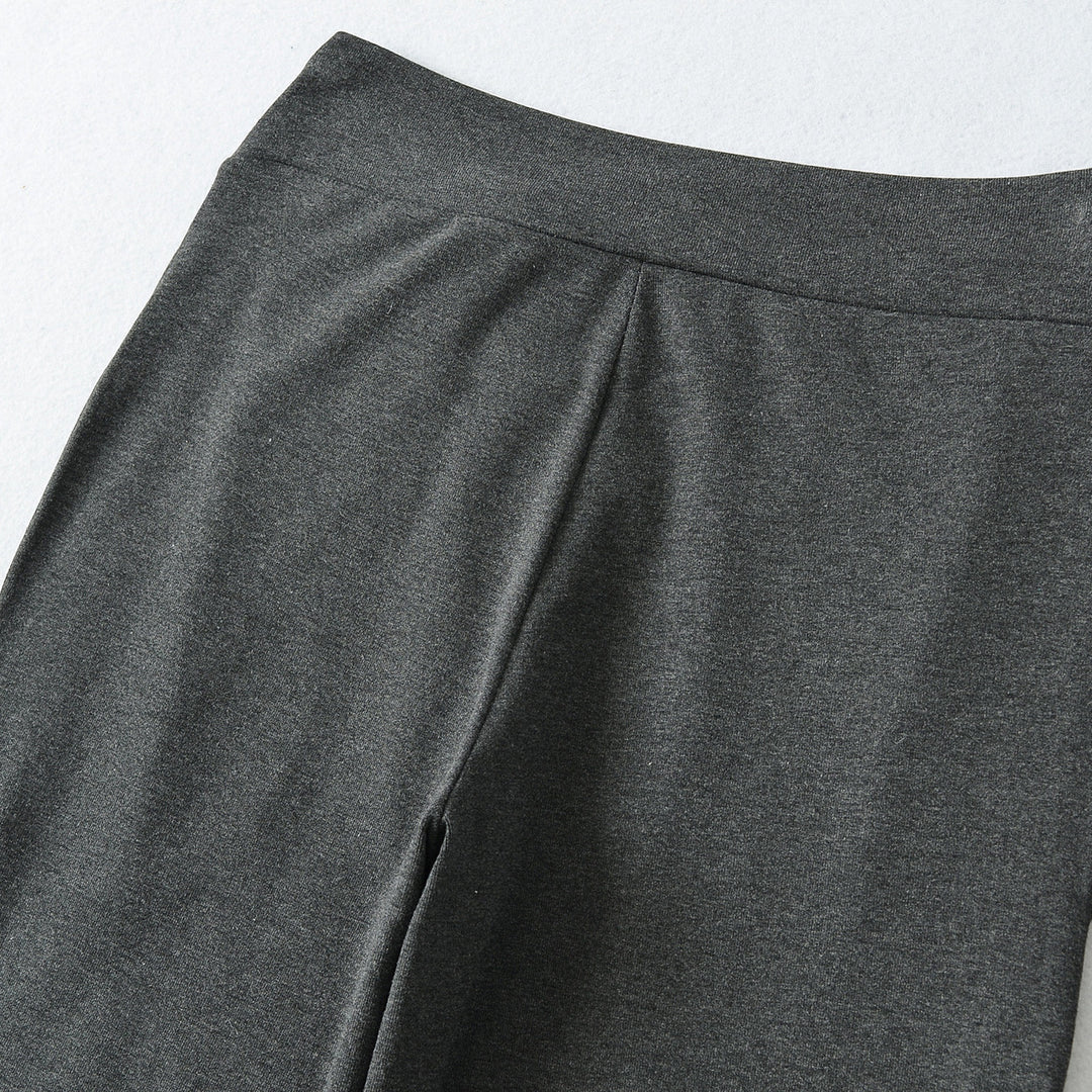 Damen Weite Jersey-Loungehose mit Umschlagbund und Tunnelzug Nord Taschen