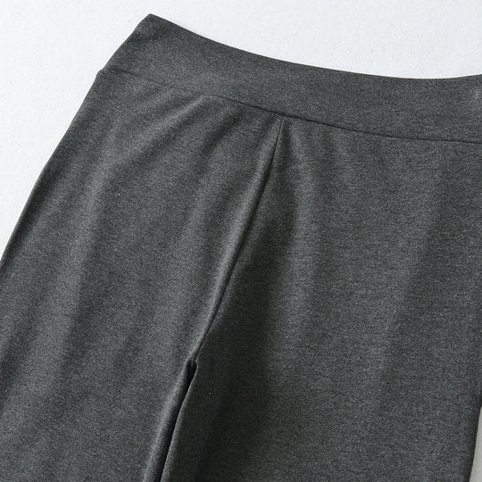 Damen Weite Jersey-Loungehose mit Umschlagbund und Tunnelzug Nord Taschen